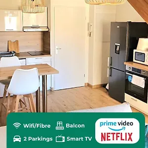 T3 Duplex Centre - Parking - Gare - Thermes Thonon-les-Bains